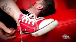 BrattyFootGirls - Riot - Sniff my stinky meaty soles