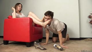 Megan shoes and feet worship