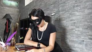 Mistress Gaia foot gagging and assfuck