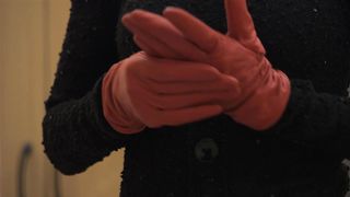 Lilu - Face Slapping With Red Leather Gloves