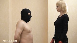 Lilu - Face Slapping With Red Leather Gloves