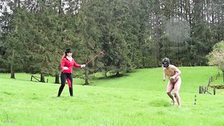 MistressLadyRenee - Ball Stretching Pony Jumping