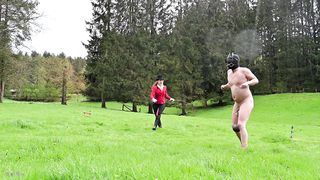 MistressLadyRenee - Ball Stretching Pony Jumping