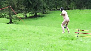 MistressLadyRenee - Ball Stretching Pony Jumping