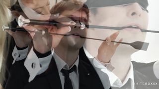 Thewhiteboxxx - Gorgeous blonde babe masturbates on top of her BF