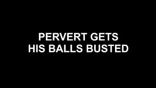 DirtyDommes - Liza & Hunteress - Pervert Gets His Balls Busted