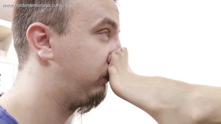 Madame Marissa - Nylon slave bound and humiliated