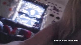 Hot Blonde Squirt EVEN her Dildo Squirting on Face