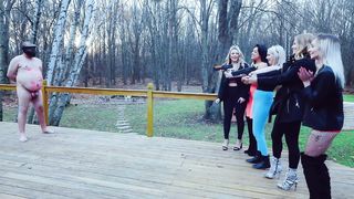 BratPrincess - Ivory Kat Kaylie Jackie Nika & Amber - Paintball Fusillade On Live Slaves