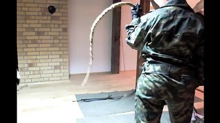 Police Woman Hard Whipping Torture