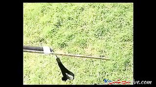 Dickflash - Jerk for nude sunbathing MILF