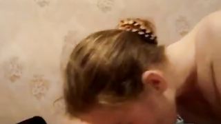 Hot Russian Teen Tames Dick With Horny Licking And Blowing