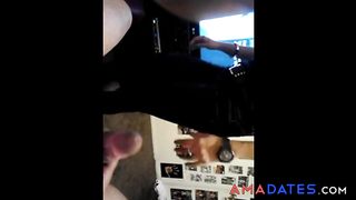 co workers girl sucks the dick