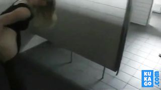 Naughy blonde teases strangers in public