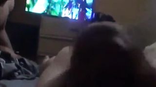 Dude's college girlfriend tries BBC!