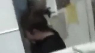 Cute Gamestop employee backroom blowjob