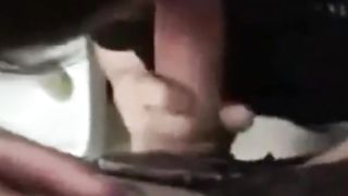 Cute Gamestop employee backroom blowjob