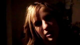 Video for wankers - Blonde on cam undressing