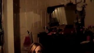 Video for wankers - Blonde on cam undressing