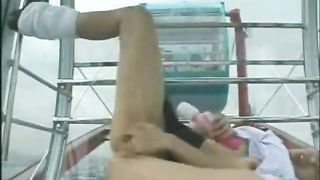 WEBCAM - japanese girl nudity masturbating in Ferris wheel