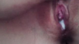 Amateur teen double creampie