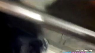 NASTY WHORE GOES ASS TO MOUTH IN BAR BATHROOM