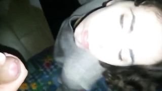 Amateur Italian blowjob and facial