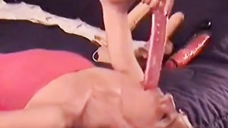 Biggest dildo deepthroat ever