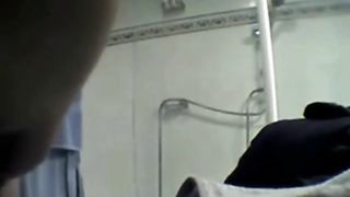 Very busty young girl after shower