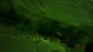 Amateur couple outdoor sex in the night