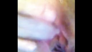 Nervous Teen Bates Huge Clit For Her BF