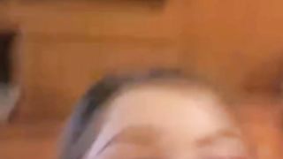 Webcam girl licks ass and get cumshot