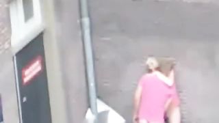 People having sex on the street (The Netherlands).