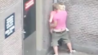 People having sex on the street (The Netherlands).