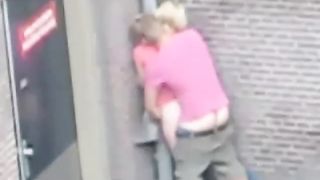 People having sex on the street (The Netherlands).