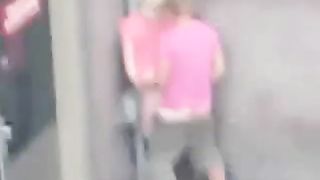 People having sex on the street (The Netherlands).