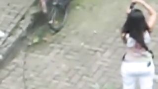 People having sex on the street (The Netherlands).