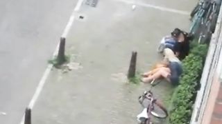 People having sex on the street (The Netherlands).