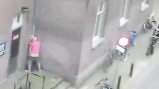 People having sex on the street (The Netherlands).