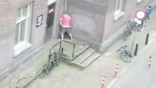 People having sex on the street (The Netherlands).
