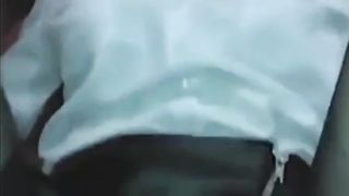 Creampie for russian teen in leather miniskirt and red boots