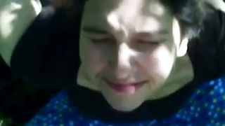 Friend lets me unload a thick nut on her face