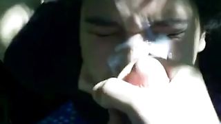 Friend lets me unload a thick nut on her face