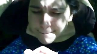 Friend lets me unload a thick nut on her face