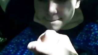 Friend lets me unload a thick nut on her face