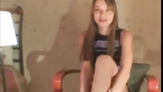 Young teen stripping