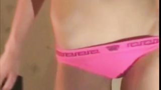 Young teen stripping