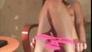 Young teen stripping