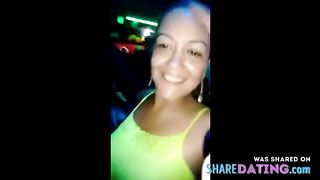 Mexicana borracha en la discoteca