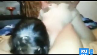 girl eats pussy as i fuck her from behind